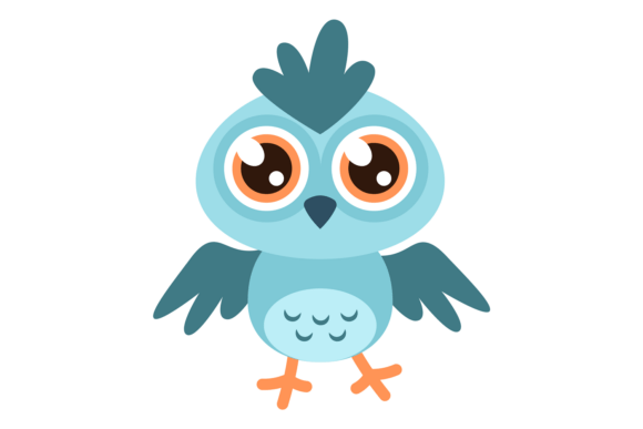 Download Forest Bird Flap of Wings. Cute Funny Ow - Forest bird Collection