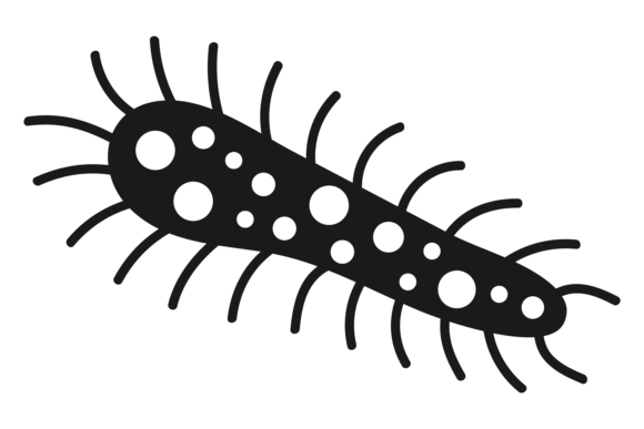 Download Germ Black Icon. Microbe Symbol. Biology - Biology Collection