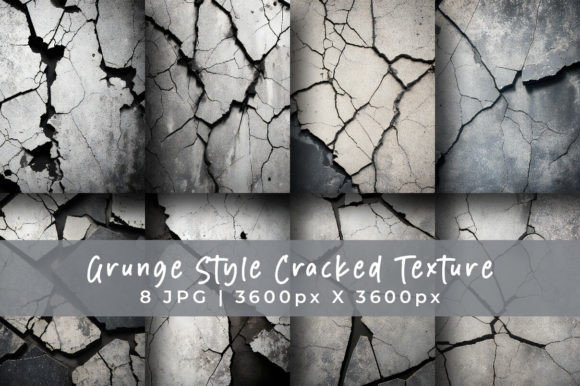 Download Grunge Style Cracked Texture Set - Grunge style Collection