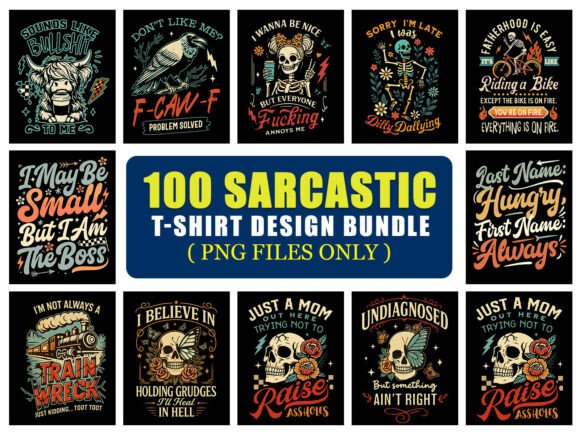 Download Sarcastic PNG T-Shirt Design Bundle - Sarcastic png Collection