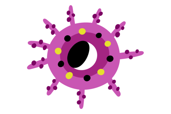 Download Funny Biology Cell. Viral Microorganism - Biology Collection