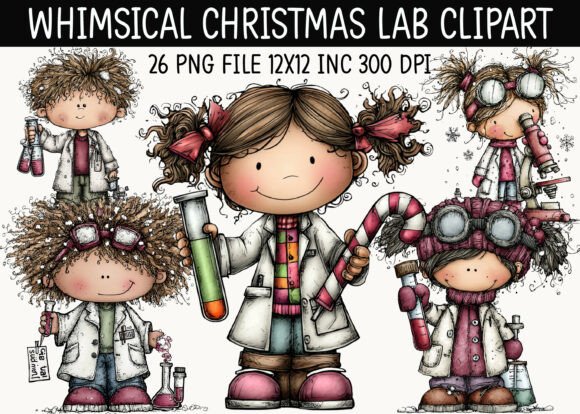 Download Whimsical Christmas Lab Clipart - Lab clipart Collection