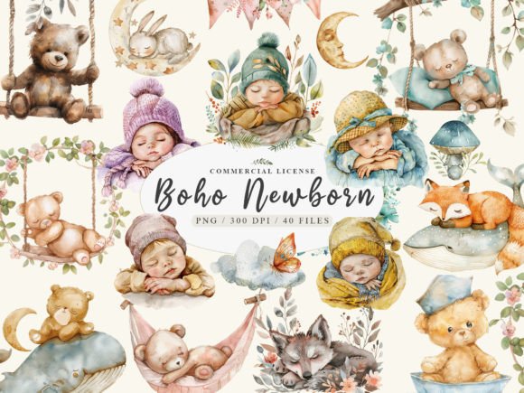 Download Boho Newborn Clipart, Baby Shower Png - Baby shower png Collection