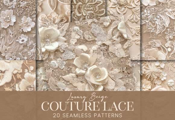 Download Couture Luxury Beige Lace Fashion Fabric - Fashion Collection