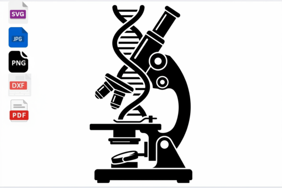 Download DNA Microscope SVG Science Lab Clipart - Lab clipart Collection