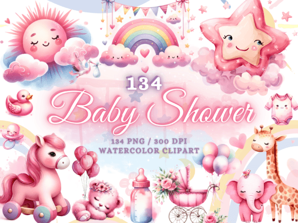 Download Pink Baby Shower Clipart Baby Shower Png - Baby shower png Collection
