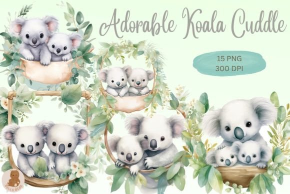 Download Adorable Koala Cuddle Sublimation - Adorable koala Collection