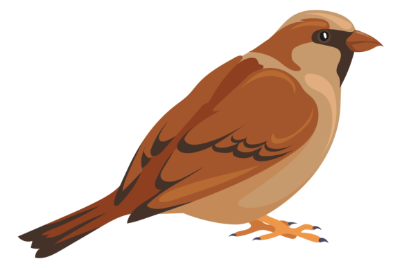 Download Wild Sparrow Icon. Forest Bird. Nature S - Forest bird Collection
