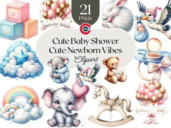 Download Cute Baby Shower PNG Graphics - Baby shower png Collection
